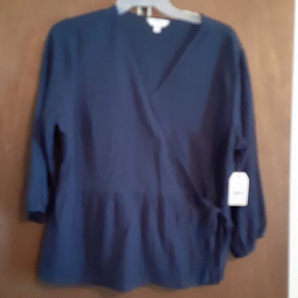Time and Tru Tops - Time and Tru Wrap around Blouse